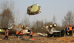 Загибель Президента Качинського. Польські правоохоронці відпрацьовують всі версії Загибель Президента Качинського. Польські правоохоронці відпрацьовують всі версії