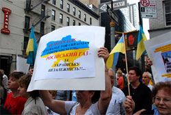 Українці діаспори протестують проти політики Януковича Українці діаспори протестують проти політики Януковича