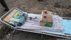 Ліжко загиблого чорнобильця Геннадія Конопльова