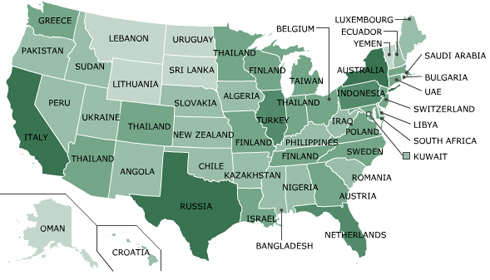 Порівняння штатів США з іншими країнами за показником ВВП Порівняння штатів США з іншими країнами за показником ВВП