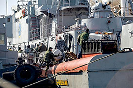 Піратське захоплення корабля ВМС України російським спецназом. 2014 р.