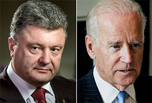 Порошенко поговорив з Байденом про війну на Донбасі Порошенко поговорив з Байденом про війну на Донбасі