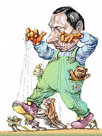 Якщо Путін не отримає підлабузників на чолі України, він її паралізує 