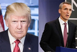 Президент США обговорив події на Донбасі з генсекретарем НАТО Президент США обговорив події на Донбасі з генсекретарем НАТО