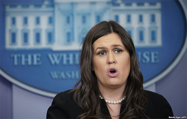 Речниця Білого дому Сара Сандерс