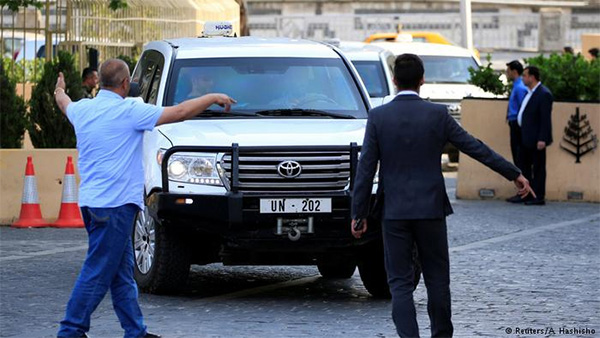 Експертів ОЗХЗ не пускають до місця хіматаки в Сирії Експертів ОЗХЗ не пускають до місця хіматаки в Сирії