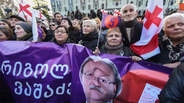 Мітинг прихильників Грігола Вашадзе