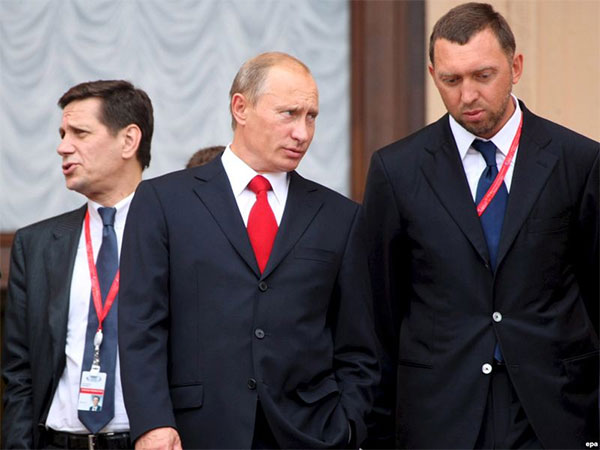 Владімір Путін і Олег Дерипаска