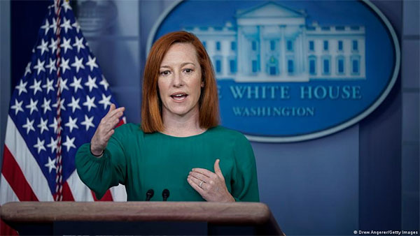 Білий дім залишається в контакті з Києвом щодо загострення на Донбасі й говорить про наслідки для Росії у випадку ескалації Білий дім залишається в контакті з Києвом щодо загострення на Донбасі й говорить про наслідки для Росії у випадку ескалації