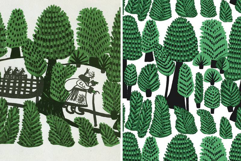 Скопійована версія відрізняється від оригінальної картини лише тим, що на зображенні фінської дизайнерки зник пацюк Скопійована версія відрізняється від оригінальної картини лише тим, що на зображенні фінської дизайнерки зник пацюк